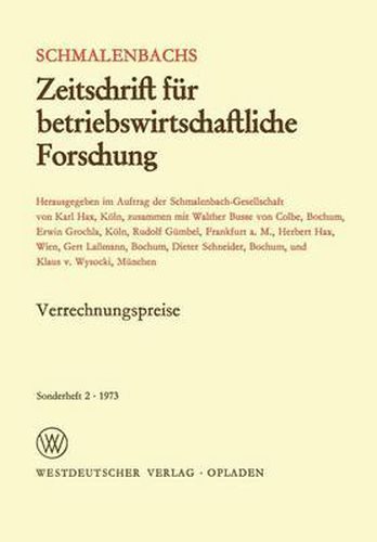 Cover image for Verrechnungspreise: Zwecke Und Bedeutung Fur Die Spartenorganisation in Der Unternehmung