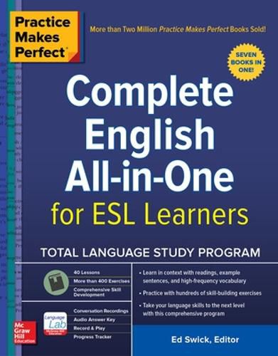 Cover image for Practice Makes Perfect: Complete English All-in-One for ESL Learners