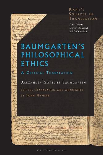 Cover image for Baumgarten's Philosophical Ethics