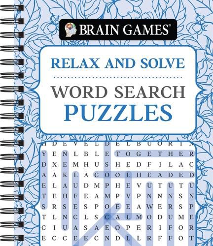 Cover image for Brain Games - Relax and Solve: Word Search Puzzles (Pattern Cover)