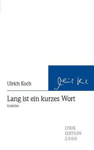 Cover image for Lang ist ein kurzes Wort