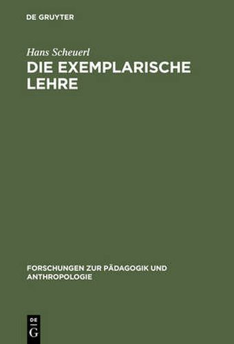 Cover image for Die exemplarische Lehre