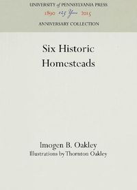 Cover image for Six Historic Homesteads