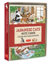Cover image for Japanese Cats Note Cards: 12 Blank Note Cards and Envelopes