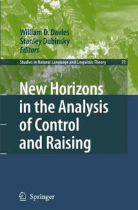 Cover image for New Horizons in the Analysis of Control and Raising