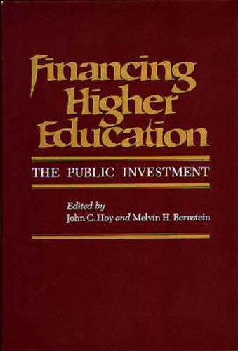 Cover image for Financing Higher Education: The Public Investment