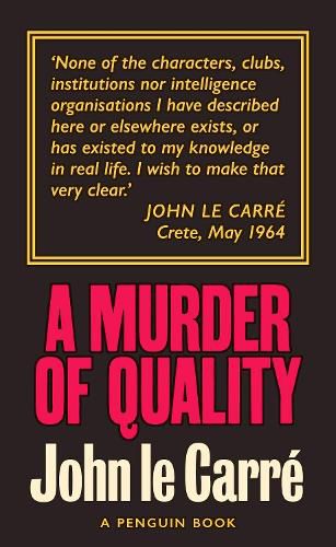 Cover image for A Murder of Quality