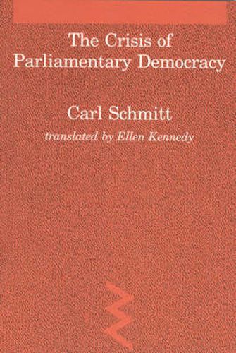 Cover image for The Crisis of Parliamentary Democracy