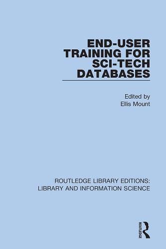 Cover image for End-User Training for Sci-Tech Databases