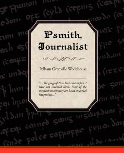 Cover image for Psmith, Journalist