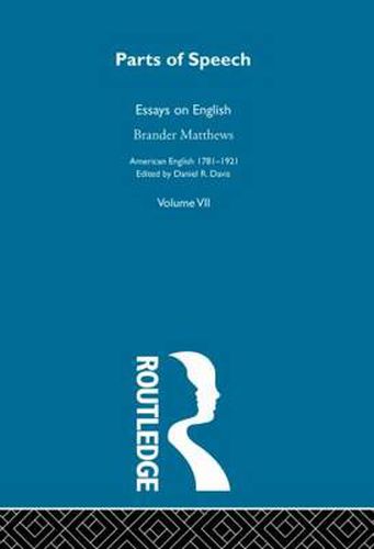 Parts Of Speech:Essays English