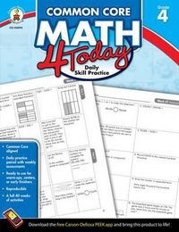 Cover image for Common Core Math 4 Today, Grade 4: Daily Skill Practice