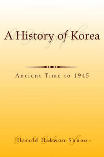Cover image for A History of Korea