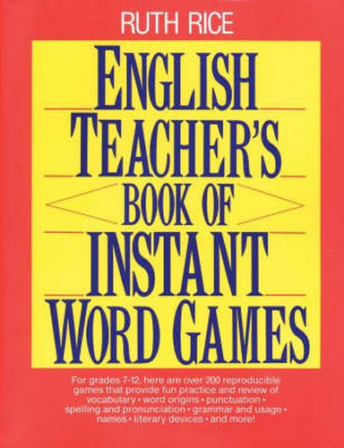 Cover image for English Teachers Book of Instant Word Games