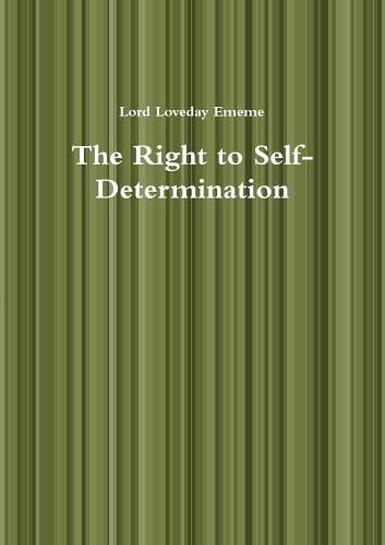 Cover image for The Right to Self-Determination
