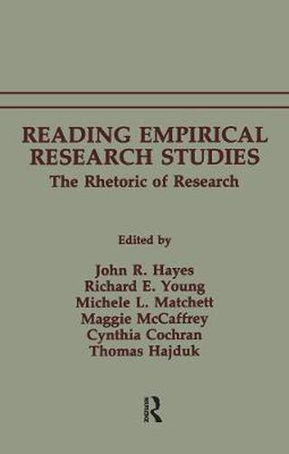 Cover image for Reading Empirical Research Studies: The Rhetoric of Research