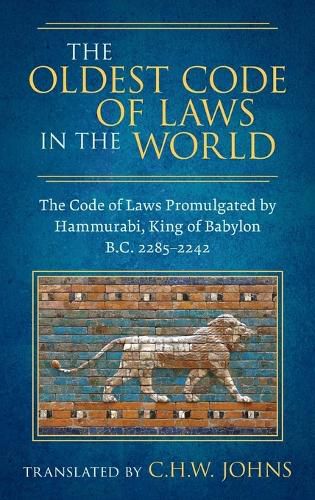 Cover image for The Oldest Code of Laws in the World [1926]