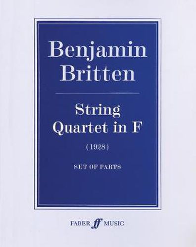 String Quartet in F: (Parts)