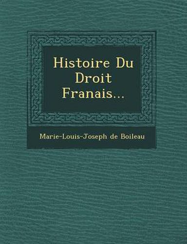 Histoire Du Droit Fran Ais...