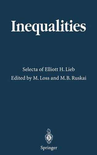 Inequalities: Selecta of Elliott H. Lieb