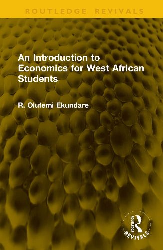 Cover image for An Introduction to Economics for West African Students