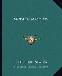 Cover image for Modern Masonry