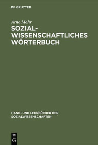 Cover image for Sozialwissenschaftliches Woerterbuch: Englisch-Deutsch, Deutsch-Englisch