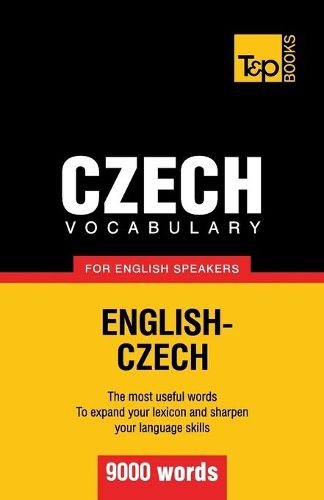 Cover image for Czech vocabulary for English speakers - 9000 words