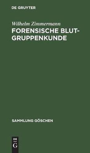 Cover image for Forensische Blutgruppenkunde