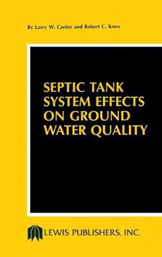 Cover image for Septic Tank System Effects on Ground Water Quality