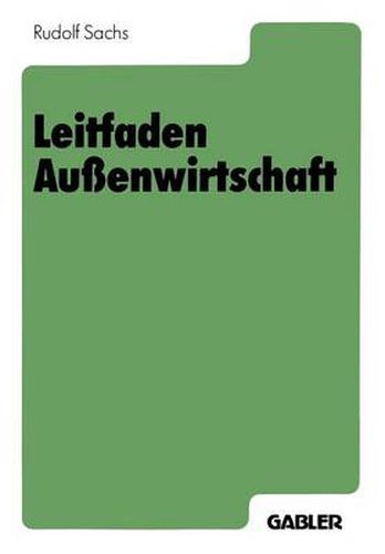 Cover image for Leitfaden Aussenwirtschaft