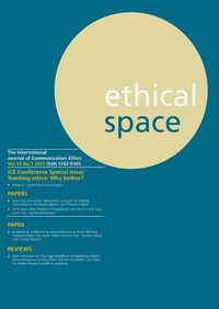 Cover image for Ethical Space Vol.14 Issue 1