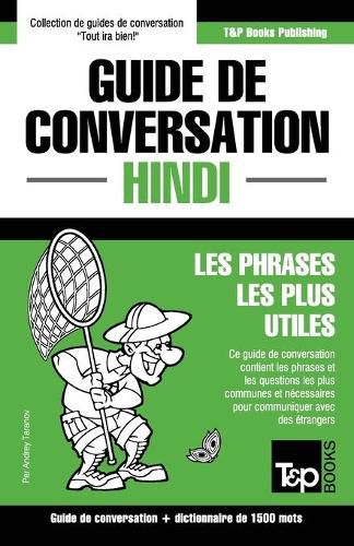 Cover image for Guide de conversation Francais-Hindi et dictionnaire concis de 1500 mots