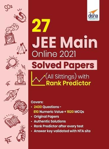 Cover image for 27 Jee Main Online 2021 Solved Papers (All Sittings) with Rank Predictor