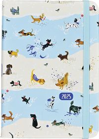 Cover image for 2025 Playful Pups Weekly Planner (16 Months, Sept 2024 to Dec 2025)