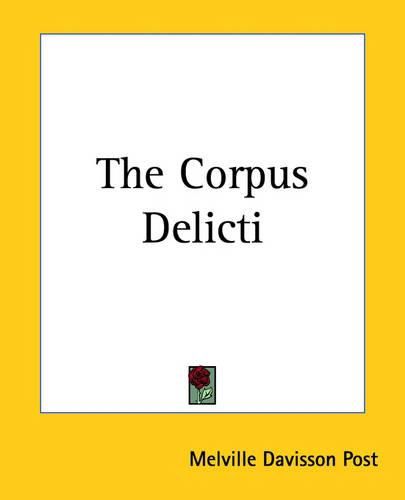 Cover image for The Corpus Delicti