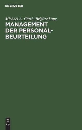 Cover image for Management Der Personalbeurteilung