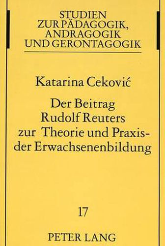 Cover image for Der Beitrag Rudolf Reuters Zur Theorie Und Praxis Der Erwachsenenbildung