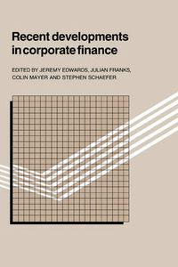 Cover image for Recent Developments in Corporate Finance