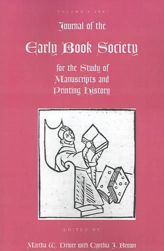 Cover image for Journal of the Early Book Society: For the Study of Manuscripts and Printing History