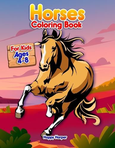 Cover image for Horses Coloring Book
