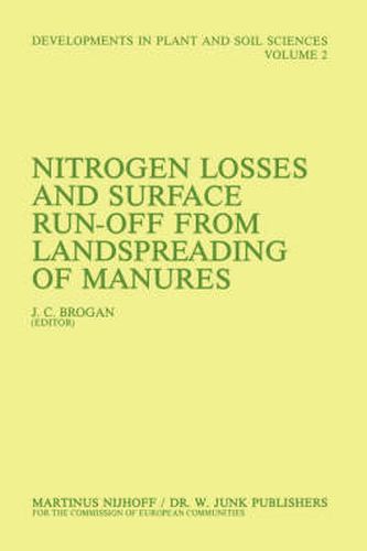 Cover image for Nitrogen Losses and Surface Run-Off from Landspreading of Manures