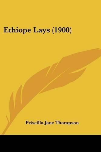 Cover image for Ethiope Lays (1900)