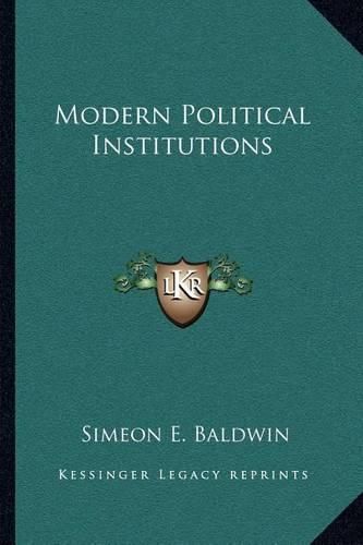 Cover image for Modern Political Institutions