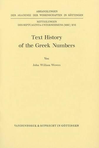 Cover image for Text History of the Greek Numbers