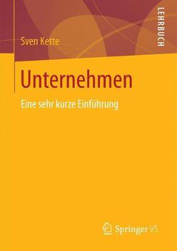 Cover image for Unternehmen: Eine Sehr Kurze Einfuhrung