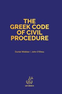 Cover image for The Greek Code of Civil Procedure