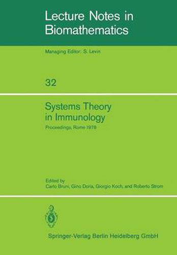 Cover image for Systems Theory in Immunology: Proceedings of the Working Conference, Held in Rome, May 1978