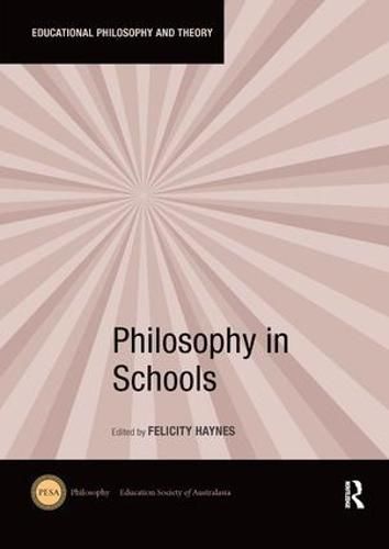 Cover image for Philosophy in Schools