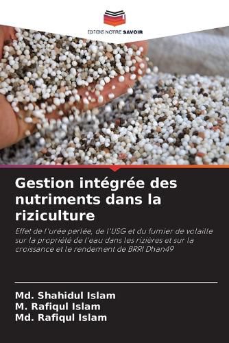 Cover image for Gestion integree des nutriments dans la riziculture